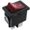 PRZEŁĄCZNIK KOŁYSKOWY CZERWONY 2POZYCJE 4PINY 250V/3A B100