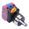 YW4S-2E12 22mm Metal Bezel 2 Position Maintained Selector Switch 1NO-2NC IP65 IDEC