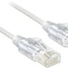 kabel LAN Delock 83781, 1 szt., RJ45, CAT 6, U/UTP, 1.00 m, biały