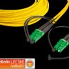LDP-09 LC/APC-LC/APC 3.0 Duplex fibre optic patch cable, SM OS2, LC/APC - LC/APC, 3.0 m