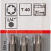 BIT, GROT, KOŃCÓWKA T40 EH 25MM 3 SZT.
