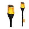 Lampa Solarna Ogrodowa Led Ogrodowa Zewnętrzna Efekt Płomienia Ignis 64 Cm...