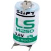 Saft LS142503PFRP 1/2 AA Size 1200mAh Lithium Battery Cell 3.6V