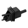 Fully Insulated Large Alligator Clip with 4mm Sheathed Banana Jack (Black)