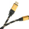 Kabel USB Złącze A USB A Złącze B Mini USB B dł. 1.8m Przewód USB USB 2.0 kolor: Czarny/Złoty