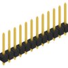 Pin header, 12 pole, pitch 2.54 mm, straight, black, 10054140
