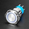 Rugged Metal Pushbutton - 19mm 6V RGB Momentary