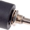 Potencjometr z przewodem nawojowym 500Ω RS PRO średnica wału 6 mm 1W długość wału 25mm średnica 25.4mm Montaż panelowy