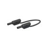 Stäubli 659179-10021 SLK205-K test lead, 2mm plug, 1m black, flexible PVC