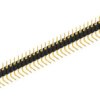 Pin header, 39 pole, pitch 2.54 mm, angled, black, MK5139G