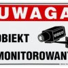 Tablica informacyjna /Uwaga obiekt monitorowany/ T-35x25