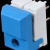 Push button, switching voltage: 24 V, for LED, blue