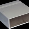ABS device enclosure, (L x W x H) 134 x 135 x 50 mm, light gray (RAL 7035), IP54, 1598BSGY