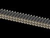153PF-100-2-50-00 Precision female connector, straight, RM 2.54, H: 7.0mm, 2x50-po
