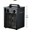 Mocna nagrzewnica elektryczna 3kW EH-2 PRO dmuchawa elektryczna termostat