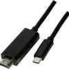 LogiLink UA0330 - kabel połączeniowy USB (typ C) z HDMI 2.0 (typ A), 3 m