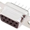 encitech 2103-0100-11 Listwa żeńska D-Sub DD09-FTBS, rzędy: 2, styki: 9, 180 °, 1 szt.