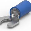 Insulated forked cable lug, 1.25-2.0 mm², AWG 16 to 14, blue, 52937