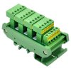 Slim DIN Rail Mount 10A/300V 5x5 Position Pluggable Screw Terminal Block Distribution Module