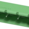 Pin header, 4 pole, pitch 7.62 mm, angled, green, 1728879