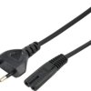 Kabel zasilający 230V 2,5A audio 5m czarny