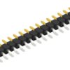 Pin header, 20 pole, pitch 2.54 mm, straight, black, 10079033