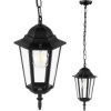 Lampa Ogrodowa Wisząca Zewnętrzna E27 LATARNIA Czarna BELLIS LUMILED