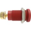 4 mm panel socket, screw connection, CAT III, CAT IV, red, SEB 9424 AU / RT