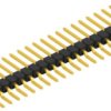 Pin header, 20 pole, pitch 2.54 mm, straight, black, 10050571