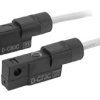 Pneumatyczny czujnik położenia Przelotka, Przewód zaciskowy, Zacisk DIN SMC 200V Wskaźnik LED IP67