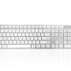 Klawiatura Elementy mutlimedialne przewodowa, kolor: Silver, White, USB, QWERTY (USA), Ceratech
