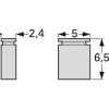 Jumper, pitch 2.54 mm, 250 V, 1.5 A, gold-plated, blue, CAB 4 G B