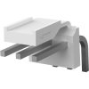 Pin header, 3 pole, pitch 3.96 mm, angled, natural, 3-644613-3