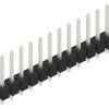 Pin header, 12 pole, pitch 2.54 mm, straight, black, 10054027