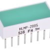 Wyświetlacz diodowy LED 1-segmentowy 100 mcd, Zielony Broadcom 565 nm