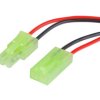 Złącze mini Tamiya 2pin wtyk + gniazdo z przewodami 40cm