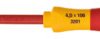VDE screwdriver, 3.5 mm, slotted, BL 100 mm, L 204 mm, 35446