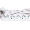 Przedłużacz 5-gniazd z/u 5m /H05VV-F 3G1/ biały P0515