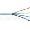 Kabel UTP, skrętka, kat5E, wewnętrzny, szary, LSOH/LSZH, 4x2x24 AWG, 305m, drut