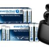 Baterie alkaliczne everActive Pro Alkaline 400szt LR6, 400szt LR03 + słuchawki Bluetooth Baseus Encok W04 NGW04-01