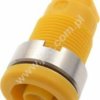 SEB 2610 F4.8 GE Gniazdo bezp. 4mm, konektor 4,8mm, 25A, żółty, Hirschmann, 972355103, SEB2610F4.8GE