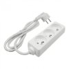 Przedłużacz 3 gniazda 1.5m z/u 3x1.0mm2 BIAŁY