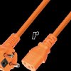 7102O-0,6M Power cable, CEE 7/7 to C13 H05VV-F, 3x0.75 mm², orange