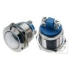Przełącznik przycisk chwilowy 230V 2A 2-poz 1-tor 1xNO wypukły chrom PW19W / 8958 rs