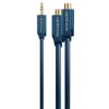 Adapter 3,5mm wtyk / 2x RCA gniazdo 0,1m Clicktronic
