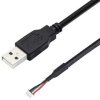 Kabel adaptera USB 2.0 A samiec do złącza Dupont 2.54 PH Port 150 cm PVC USB do PH dla Turing Smart Display 8,8 cala Drugorzędny