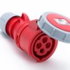 Gniazdo przenośne 32A 4P 400V czerwone IP67 SHARK 2242-6