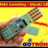 Efekt świetlny migające diody LED