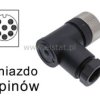Złącze M12 8 pinowe; kątowe; żeńskie; śrubowe