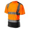 T-shirt ostrzegawczy pomarań./ciemny dół NEO 9466